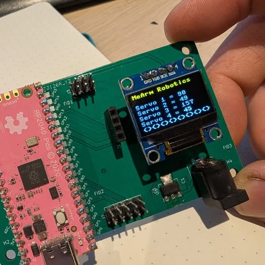 Raspberry Pi Pico - MeArm Robot Arm Controller Board