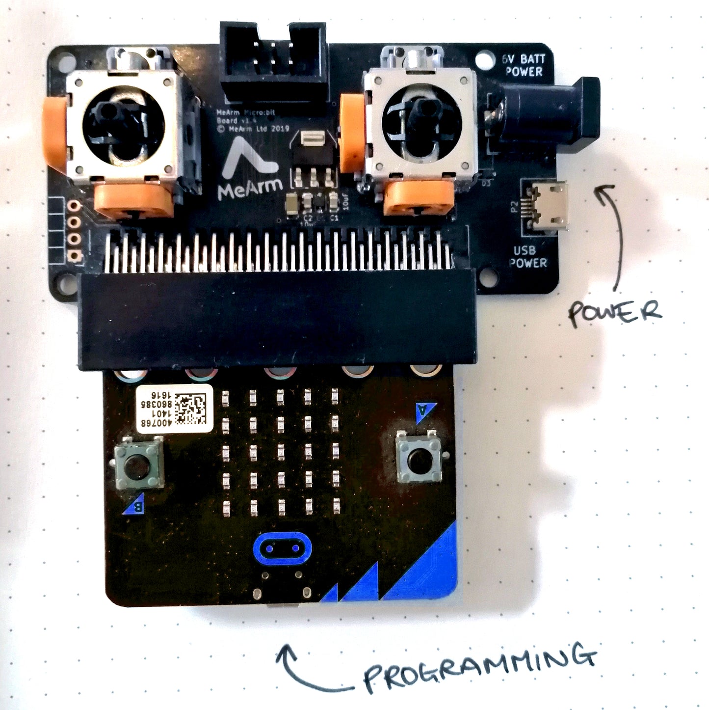 MeArm Kit for micro:bit - Nuka Cola Blue